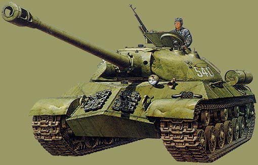 Teški tenk IS-7 : Projektovanje IS-7tenka je pocelo u prolece 1945.Prototipi su bili na probama 1946 i 1947.IS-7 je prosao drzavne testove 1948.godine ali nikada nije isao u serisku proizvodnju