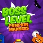 Oglašavanje nivoa šefa u video igri sa temom bundeva, pod nazivom Boss Level Pumpkin Madness