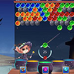 Bubble Shooter: Kawaii Witch Spremi se za magičnu bubble shooter igricu koja te izaziva na svakom koraku!