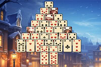 Uživaj u prazničnom Pyramid Solitaire izazovu za Božić