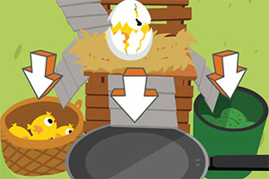 Tapkaj i razvrstaj dobra jaja, piliće i loša jaja!