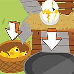 Tapkaj i razvrstaj dobra jaja, piliće i loša jaja!