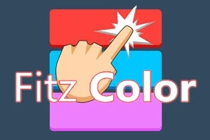 Logo igre FitzColor sa rukom koja dodiruje ekran i iskricom