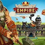 Reklamni plakat za video igru Goodgame Empire sa likom vikinga i opsadom zamka