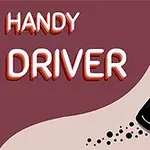 Crni auto koji se kreće cestom sa natpisom Handy Driver na vrhu