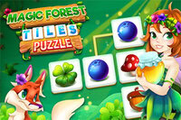 Čarobna šuma puna tajni čeka te u igri Magic Forest Tiles Puzzle
