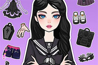 Stvori čarobne izglede u igri Magical Diary: Paper Dress Up