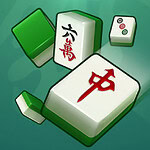 Mahjong kockice sa kineskim karakterima na zelenoj pozadini