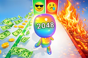 Trči, spajaj i porasti u ogromnog brojčanog junaka u igri Man Runner 2048