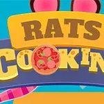 Šareni logo video igre Rats Cooking sa slikom pice