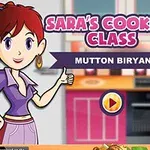 Ilustracija iz video igre Saras Cooking Class sa naslovom kursa za spremanje jela Mutton Biryani