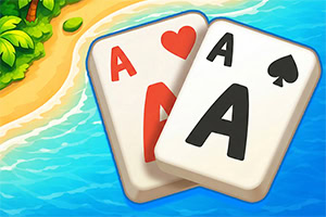 Igraj Solitaire TriPeaks Escapes, opuštajuću kartašku igricu u toplim letnjim tonovima