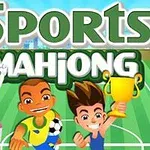 Sportski Mahjong sa veselim crtanim likovima koji drže pehar