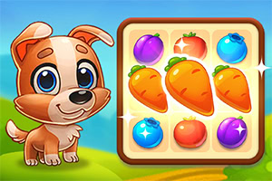 Pridruži se Oscaru, pametnom seoskom psu, u Yummy Tales 3 – zabavnoj i zaraznoj match-3 igrici!